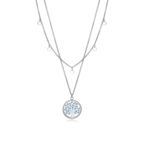 COLLAR ACERO ARBOL ESMALTE