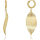 PENDIENTES HOJA DORADO