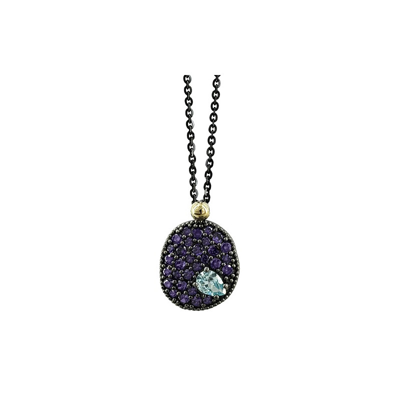 COLGANTE PLATA Y ORO BOHEMME
