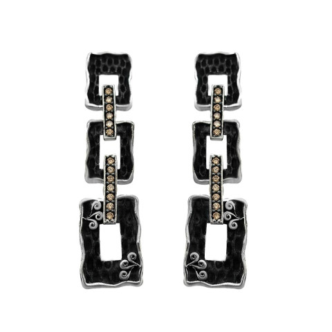 PENDIENTES PLATA Y ORO BOHEMME