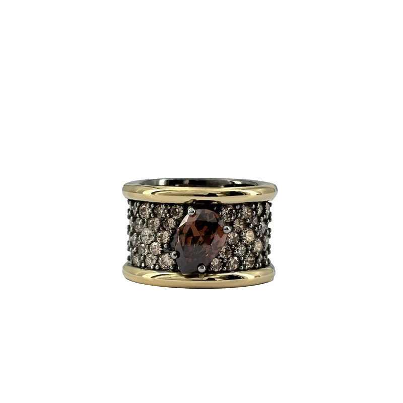 ANILLO PLATA Y ORO BOHEMME