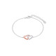 PULSERA PLATA CORAZONES