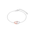 PULSERA PLATA CORAZONES