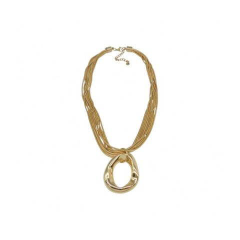 COLLAR ACERO DORADO