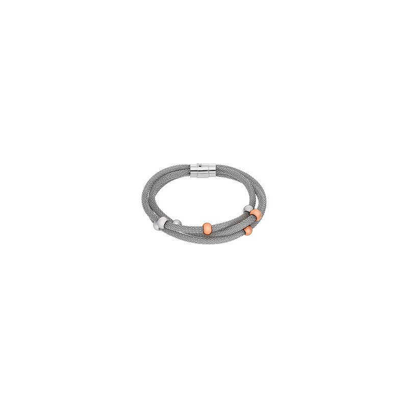 PULSERA MAXI MALLAS ACERO